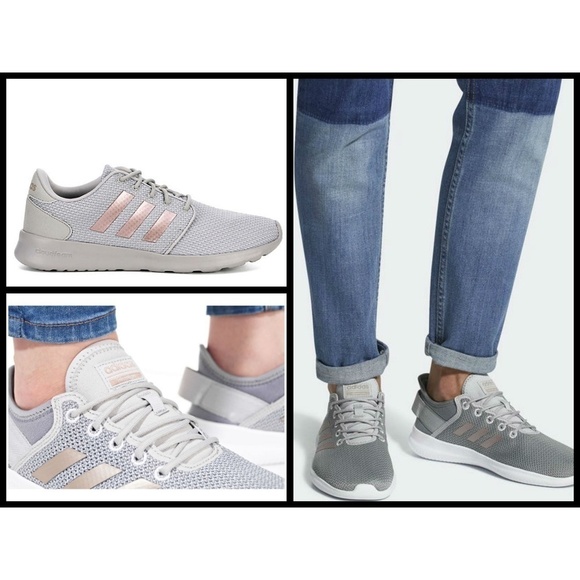 💕ADIDAS💕 Cloadfoam QT Flex 3-Stripes Sneakers Gray 8.5 New in Box (No Lid) - Picture 4 of 8